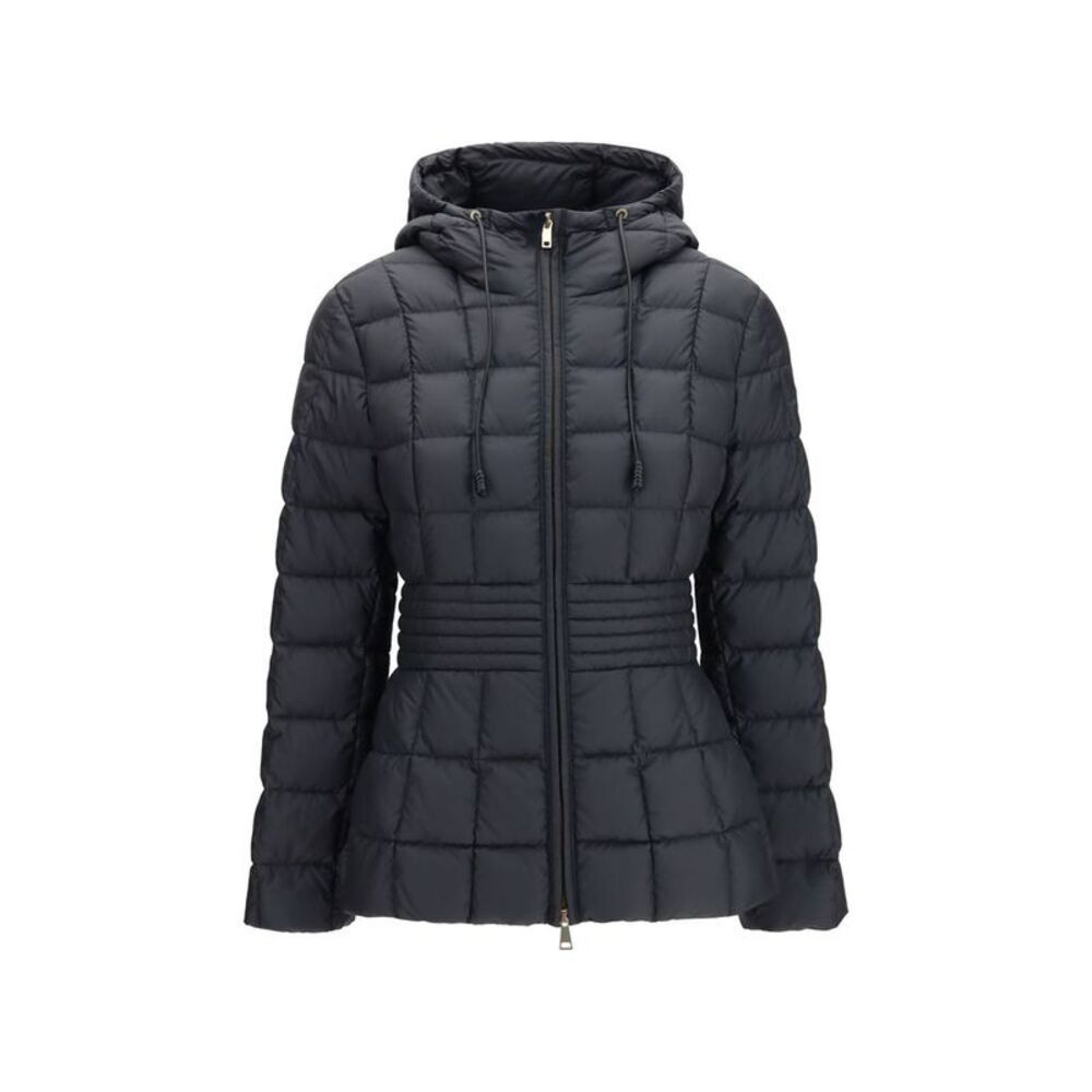 Moncler Black Polyester Full-Length Women's Jacket